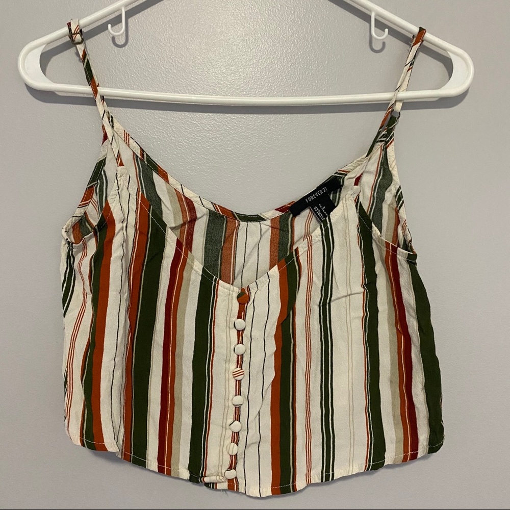 Forever 21 striped crop top